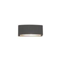 Außenwandleuchte Graphit Aluminium IP65 E27 H:22 cm