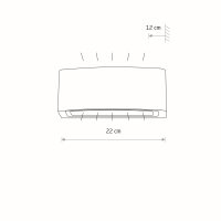 Außenwandleuchte Graphit Aluminium IP65 E27 H:22 cm