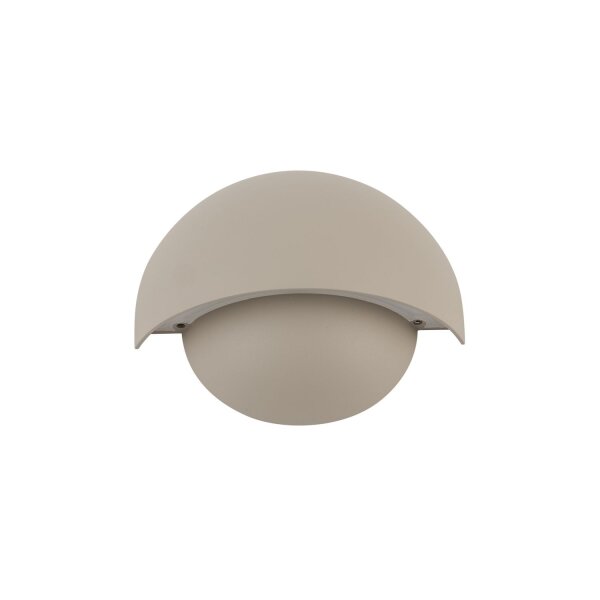 LED Wandleuchte Außen Beige Alu IP54 3000 K B:18 cm