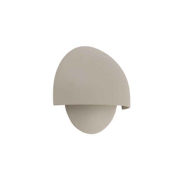 LED Wandleuchte Außen Beige Alu IP54 3000 K B:18 cm