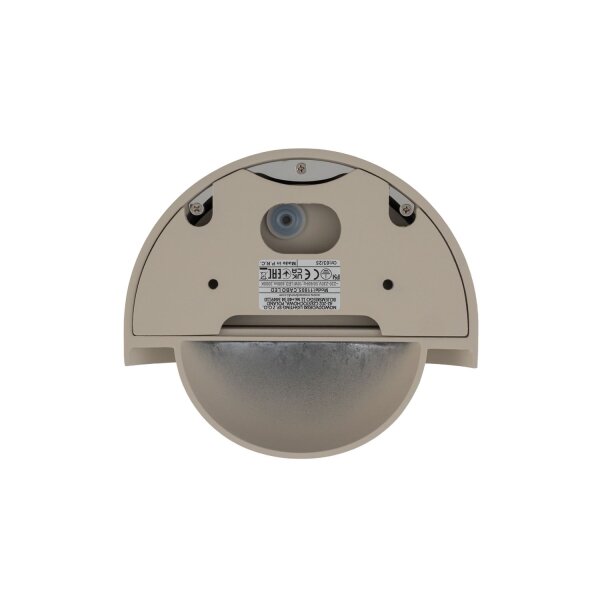 LED Wandleuchte Außen Beige Alu IP54 3000 K B:18 cm