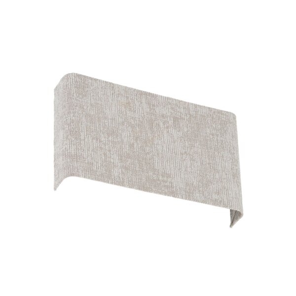 Up Down Wandlampe Seidengrau Stoff G9 B:25 cm blendarm