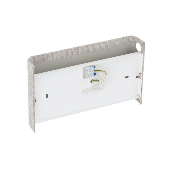Up Down Wandlampe Seidengrau Stoff G9 B:25 cm blendarm