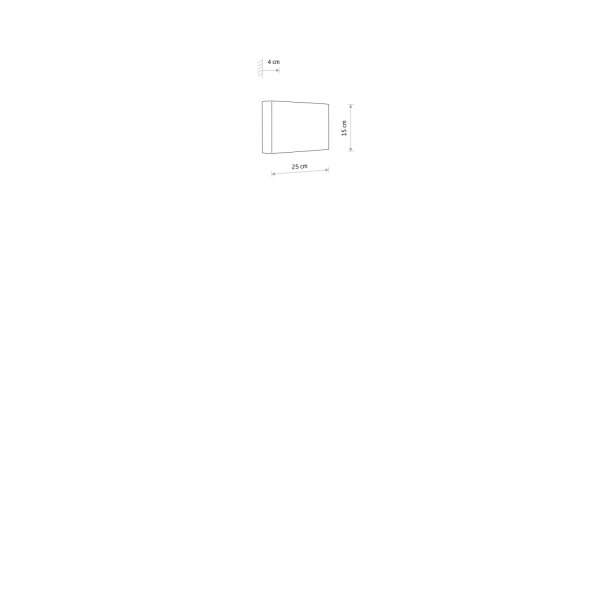Up Down Wandlampe Seidengrau Stoff G9 B:25 cm blendarm
