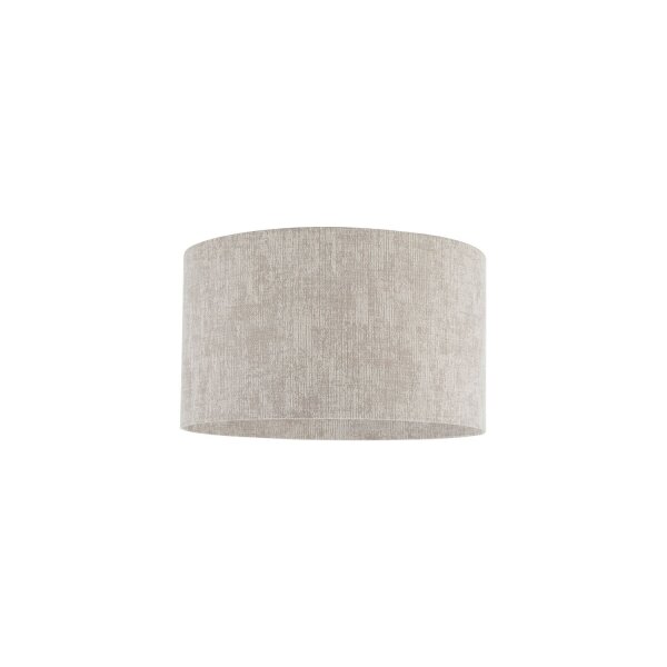 Deckenleuchte Beige Stoffschirm E27 rund B:35 cm Modern