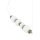 LED Pendelleuchte Keramik Glas Braun 3000 K L:71 cm