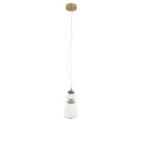 LED Pendelleuchte Keramik Glas Braun 3000 K L:17 cm