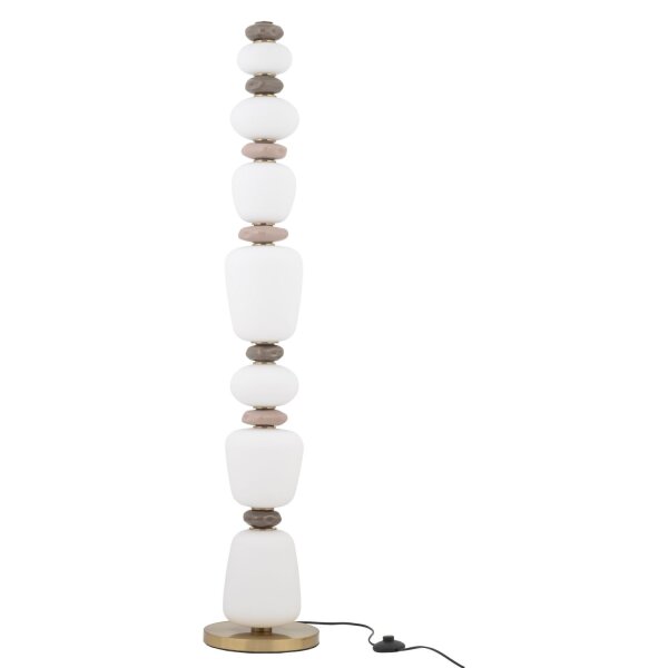 LED Stehleuchte Keramik Glas 3000 K blendarm H:130 cm