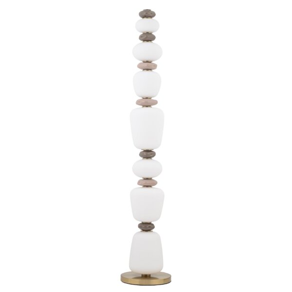 LED Stehleuchte Keramik Glas 3000 K blendarm H:130 cm