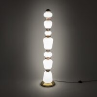 LED Stehleuchte Keramik Glas 3000 K blendarm H:130 cm