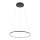 LED Hängelampe Stahl Schwarz 3000 K rund L:60 cm