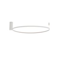 LED Deckenleuchte Stahl Wei&szlig; 3000 K rund B:60 cm