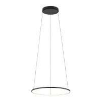 LED Pendelleuchte Stahl Schwarz 4000 K rund L:45 cm