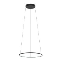LED Pendelleuchte Stahl Schwarz 4000 K rund L:45 cm