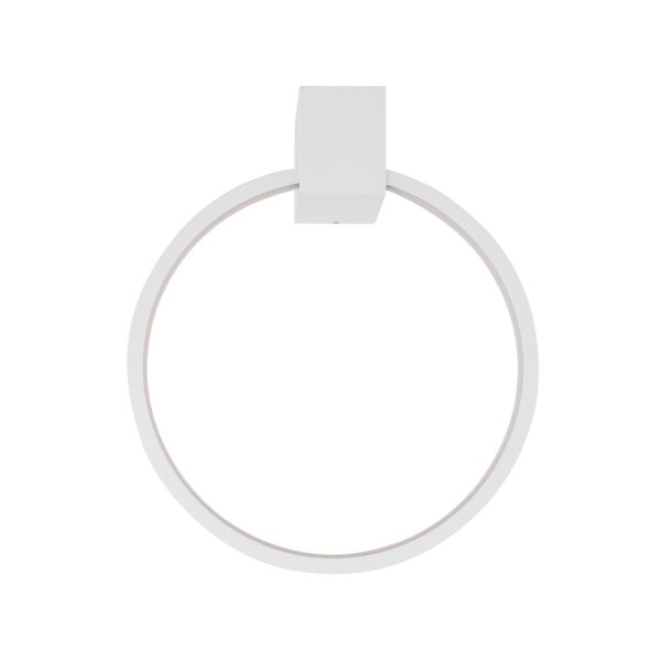 LED Wandlampe Aluminium Weiß 3000 K rund B:18 cm