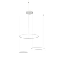 LED Pendelleuchte Wei&szlig; Stahl 3000 K L:125 cm Modern