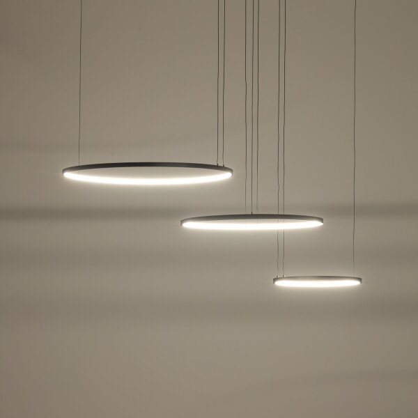 LED Pendelleuchte Schwarz Stahl 3000 K L:125 cm