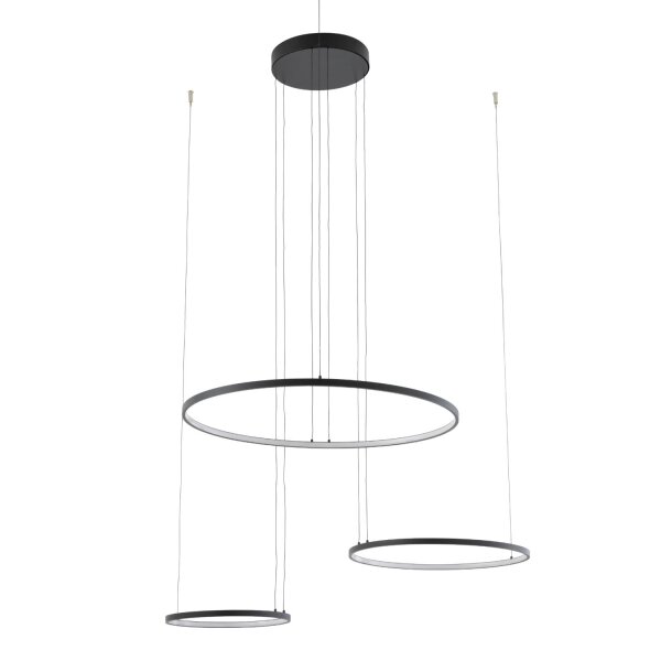 LED Pendelleuchte Schwarz Stahl 3000 K L:125 cm