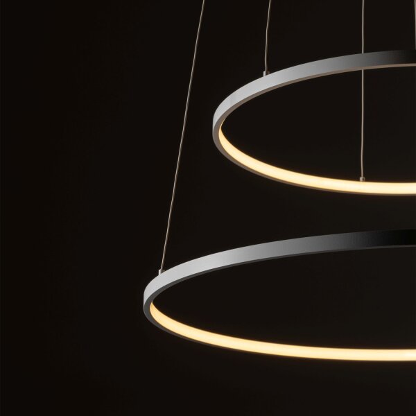 LED Hängeleuchte Weiß Stahl 3000 K L:60 cm Modern