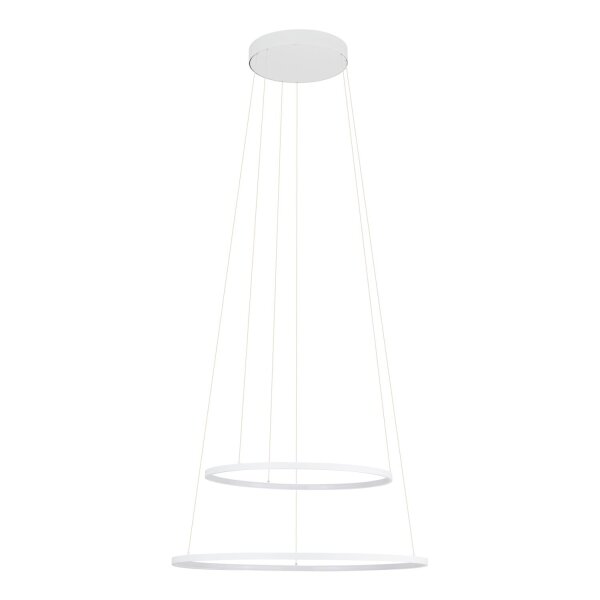 LED Hängeleuchte Weiß Stahl 3000 K L:60 cm Modern
