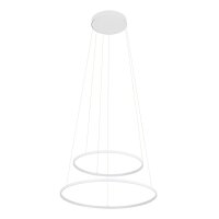 LED Hängeleuchte Weiß Stahl 3000 K L:60 cm Modern