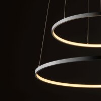 LED Hängeleuchte Weiß Stahl 3000 K L:60 cm Modern