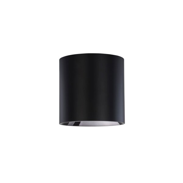 LED Aufbaustrahler Schwarz 3000 K B:13 cm Modern rund