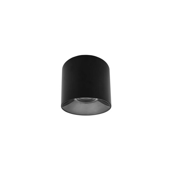 LED Aufbauspot Zink Schwarz 4000 K B:19 cm rund Modern