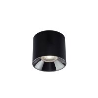 LED Aufbauspot Zink Schwarz 4000 K B:19 cm rund Modern
