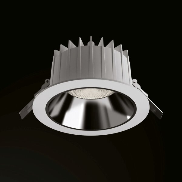 LED Einbaustrahler Weiß Chrom 4000 K rund B:22 cm
