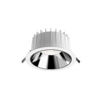 LED Einbauleuchte Weiß Chrom 3000 K B:22 cm...