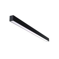 LED Deckenlampe Aluminium Schwarz 3000 K L:121 cm