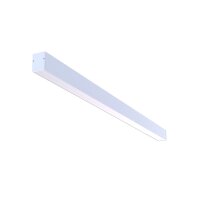 LED Deckenleuchte Aluminium Weiß 4000 K L:121 cm