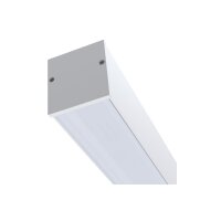LED Deckenleuchte Aluminium Weiß 4000 K L:121 cm