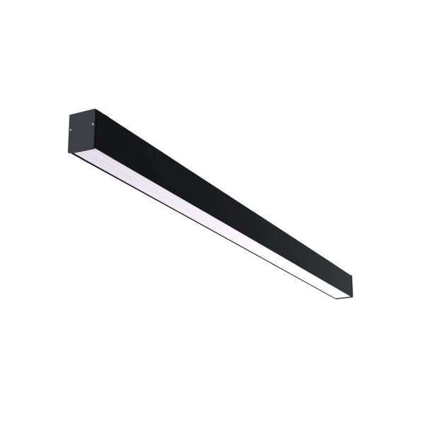 LED Deckenleuchte Aluminium Schwarz 4000 K L:121 cm