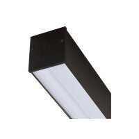 LED Deckenleuchte Aluminium Schwarz 4000 K L:121 cm