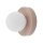 Wandlampe Keramik Grau Glas G9 B:22 cm blendarm Modern