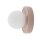 Wandlampe Keramik Grau Glas G9 B:22 cm blendarm Modern