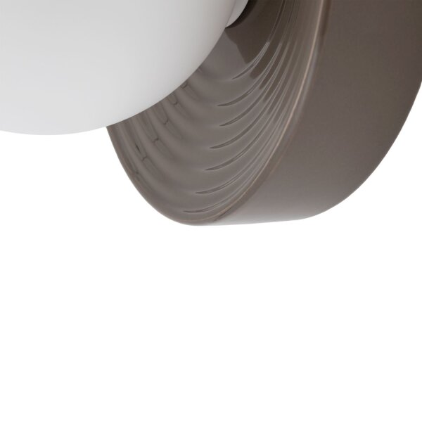 Wandlampe Keramik Braun Glas G9 B:22 cm blendarm Modern