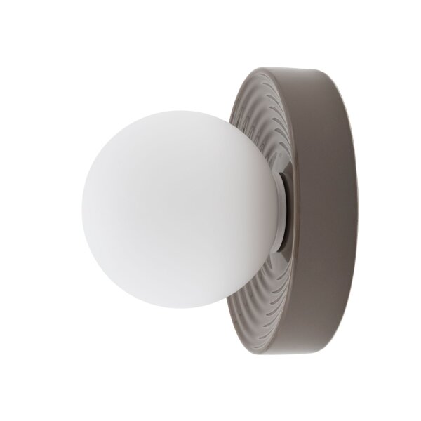 Wandlampe Keramik Braun Glas G9 B:22 cm blendarm Modern