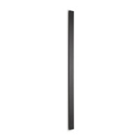 LED Wandleuchte Stahl Schwarz 3000 K H:160 cm indirekt