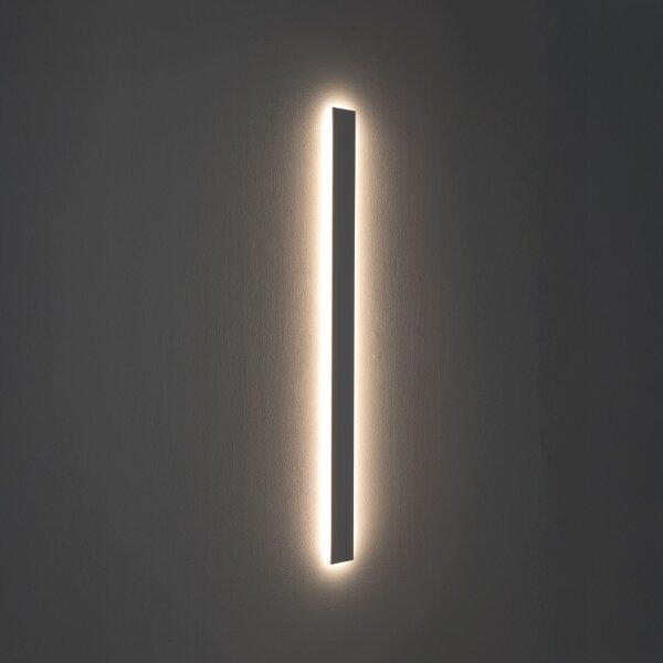LED Wandlampe Stahl Weiß 3000 K H:118 cm indirekt