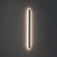 LED Wandlampe Stahl Weiß 3000 K H:118 cm indirekt