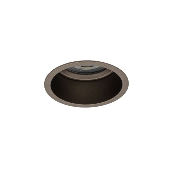 Einbauspot Schokolade GU10 B:7 cm rund wohnlich