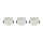 Einbauleuchte 3-er Set Weiß GU10 rund B:7 cm rund