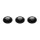 Einbauspot 3-Set Schwarz GU10 rund B:7 cm Modern