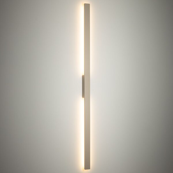 LED Außenwandleuchte Beige Alu IP54 3000 K H:144 cm