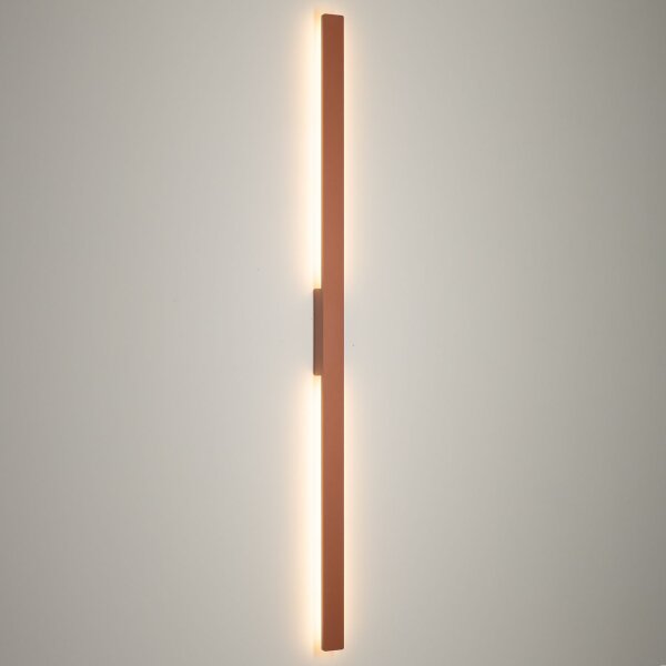 LED Wandlampe Außen Terrakotta IP54 3000 K H:144 cm