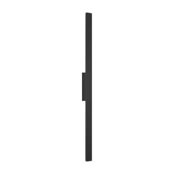 LED Außenlampe Schwarz Aluminium IP54 3000 K H:100 cm