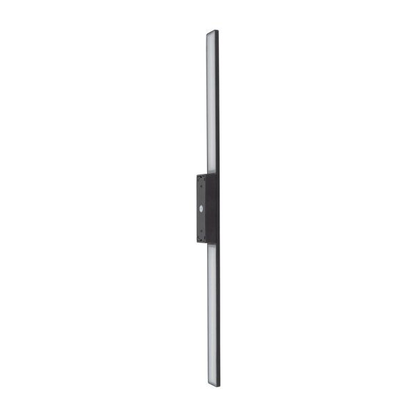 LED Außenlampe Schwarz Aluminium IP54 3000 K H:100 cm